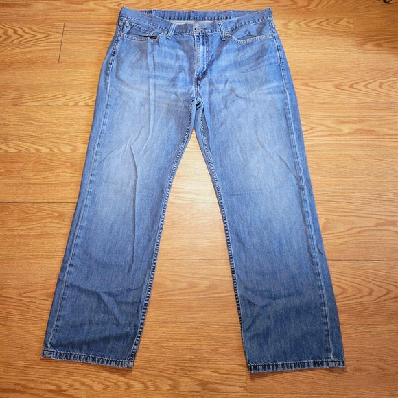 Levi's Other - Levi's 514 Mens Straight Leg Denim Cotton Jeans Size 38 x 30 Medium Blue Wash